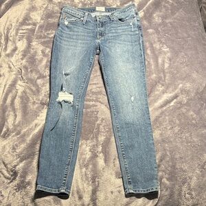 Hudson Classic Blue Distressed Skinny Women Jeans 27